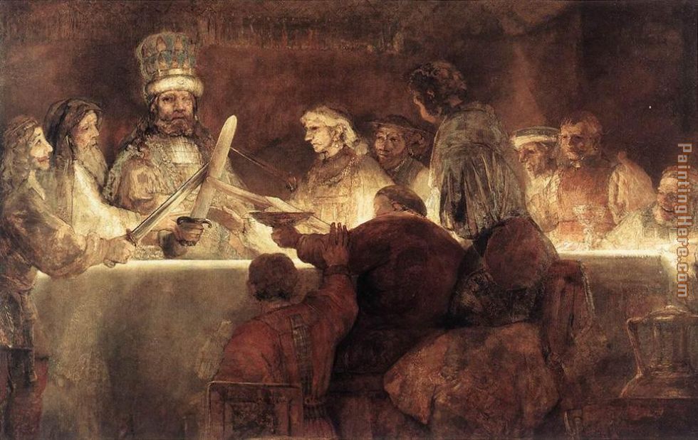 Rembrandt The Conspiration of the Bataves